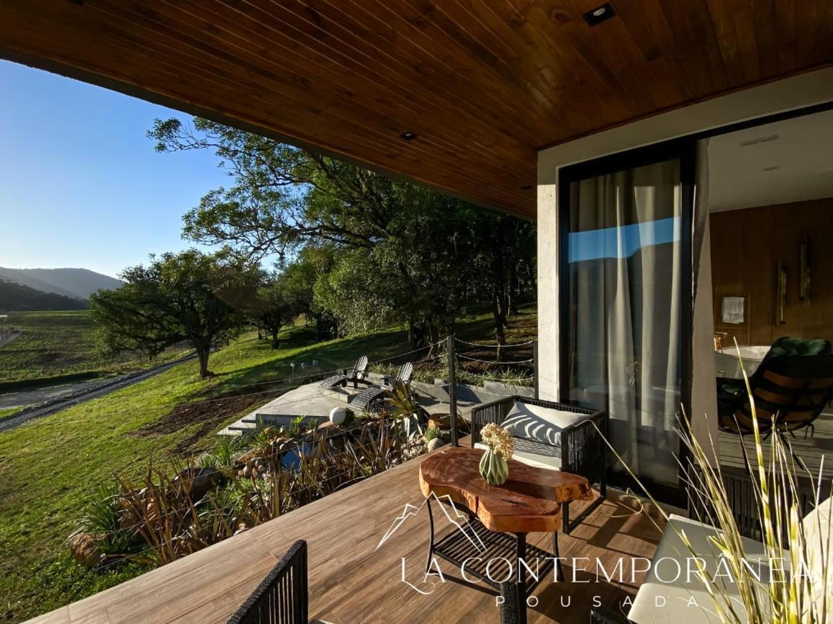 La Contemporanea Cabanas Prox A Cidade Vista Para Ponto Turistico Urubici Luaran gambar