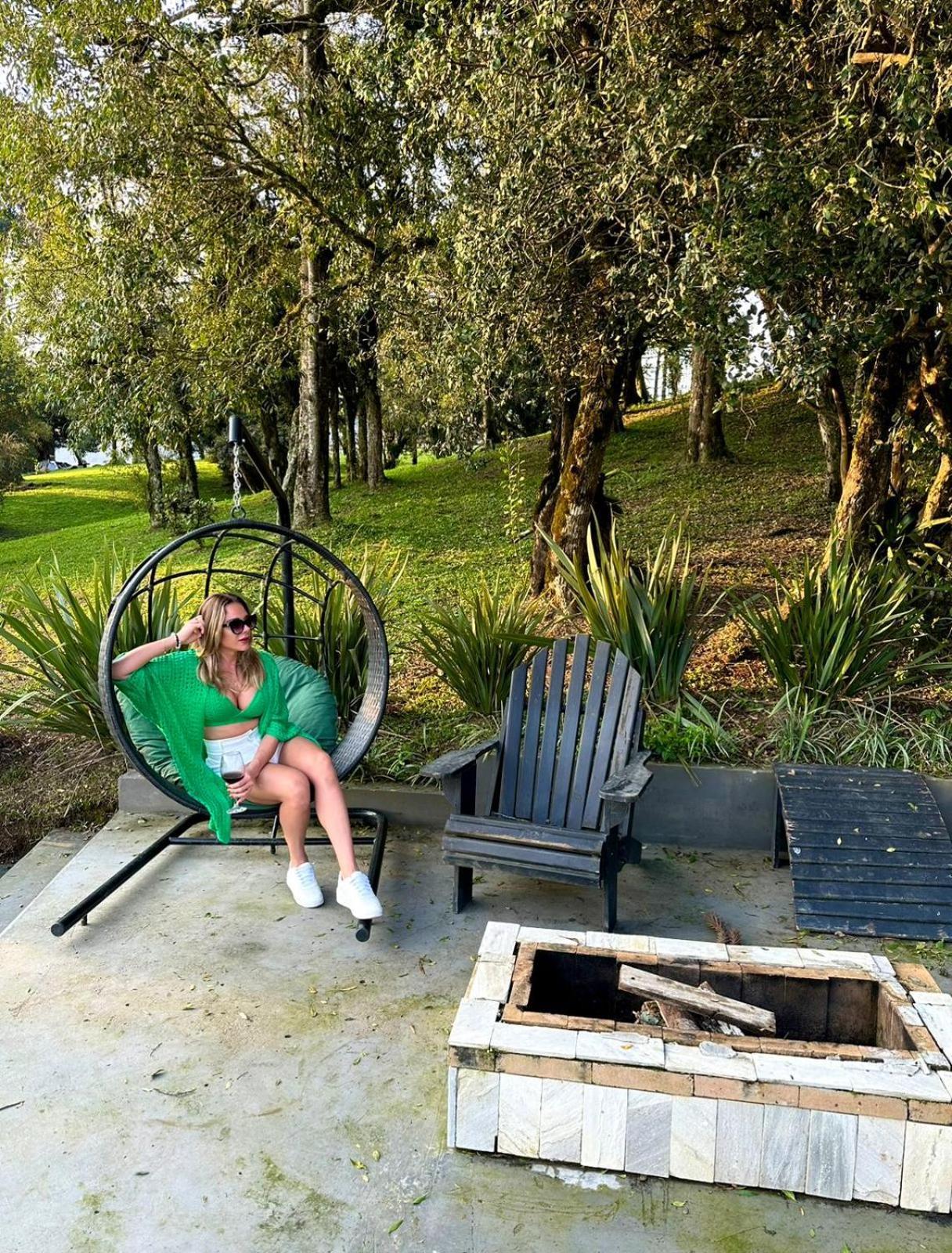 La Contemporanea Cabanas Prox A Cidade Vista Para Ponto Turistico Urubici Luaran gambar